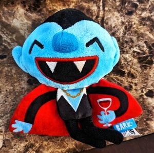 10/$10 Bark Box, Count Droolcula, Small Plush Dog Toy, Crinkly, Squeaky